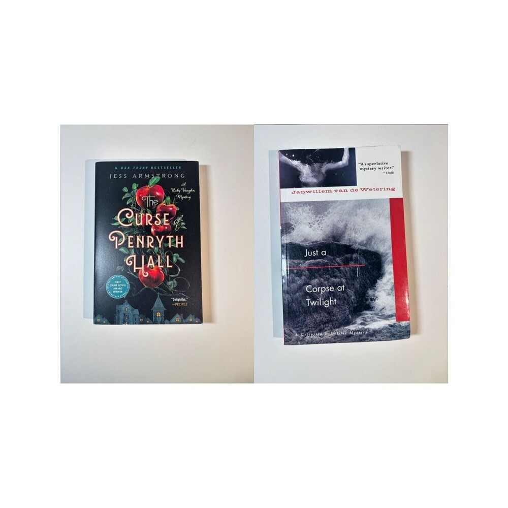 Lot of 2 Mysteries: van de Wetering, Armstrong, Paperbacks, ACCEPTABLE